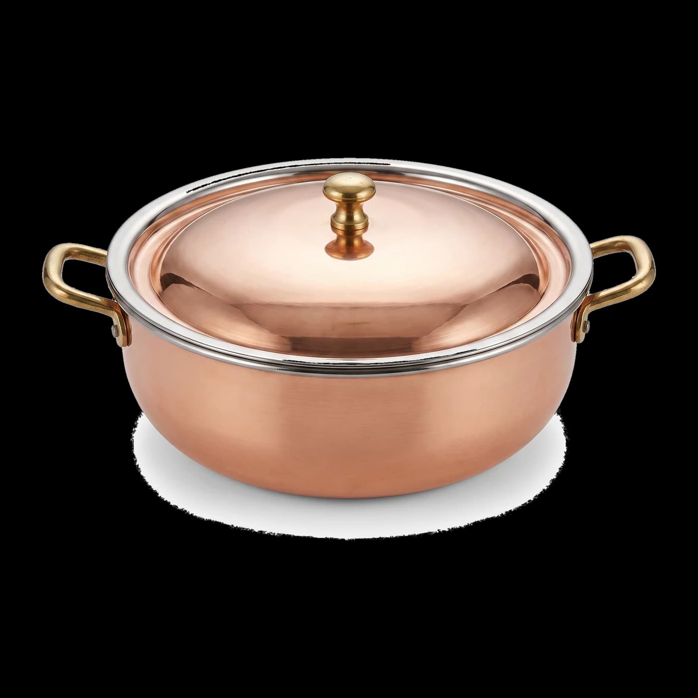 Handcrafted copper serving pots for curry presentation — artisanal hotelware by Lotus Metal Works Pakistan