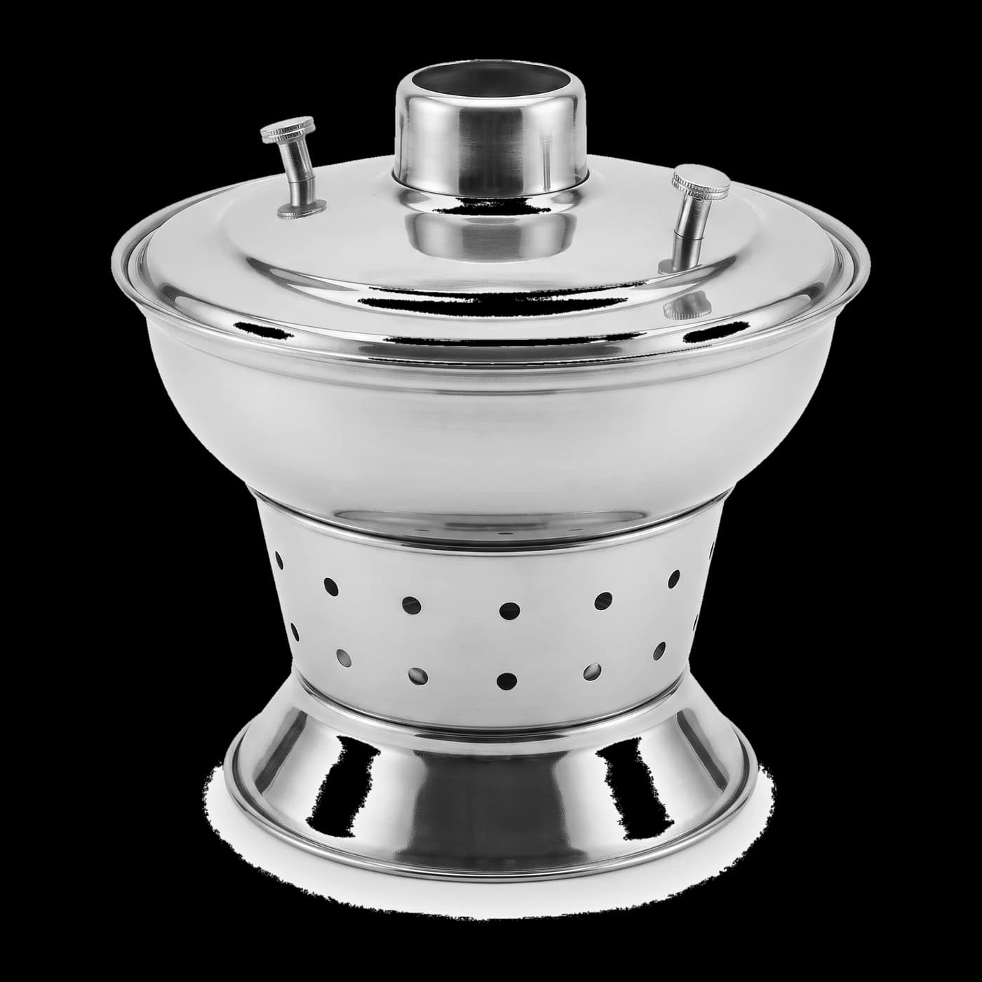 Stainless steel foco coal soup bowl for hotel restaurant service — individual serving hotelware Lotus Metal Works Pakistan