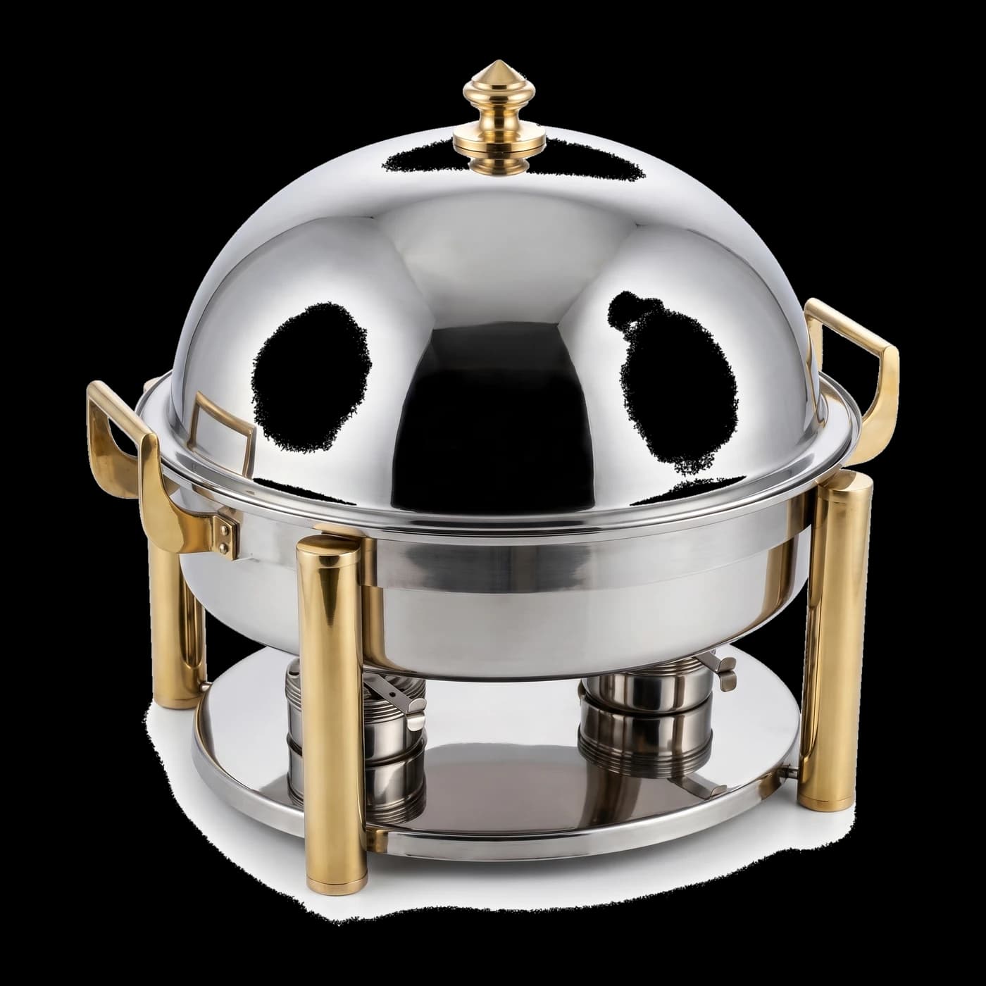 Oval stainless steel chafing dish for hotel buffets — Lotus Metal Works Pakistan hotelware manufacturer